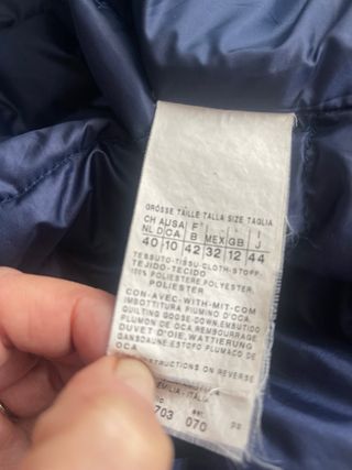 Abrigo Plumas Max Mara Azul