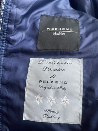 Abrigo Plumas Max Mara Azul