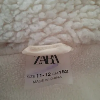 Abrigo Zara borreguito T.11-12