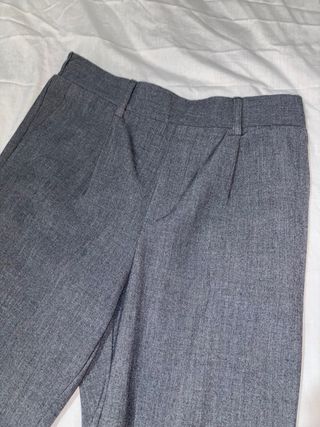 Pantalones de traje grises mujer