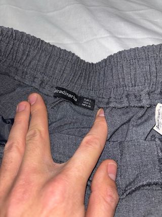 Pantalones de traje grises mujer