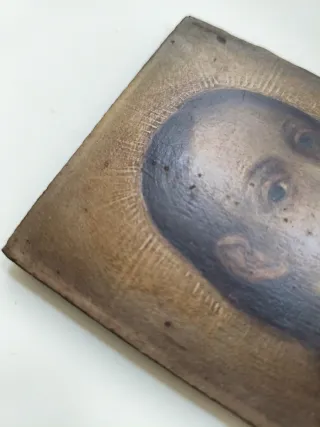 Antigua tablilla pintada S. XVI