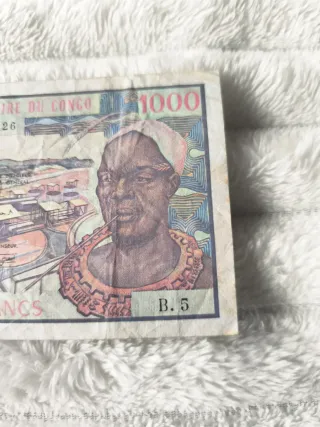 Billete 1000 Francos Congo