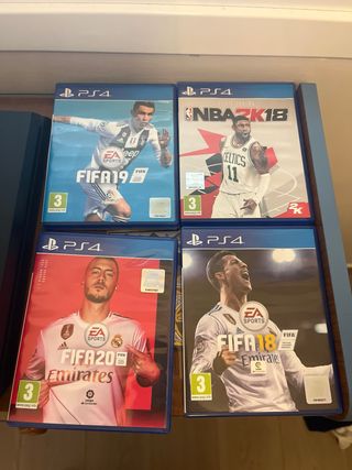 Consola PS4 Negra + Mando Azul + Juegos