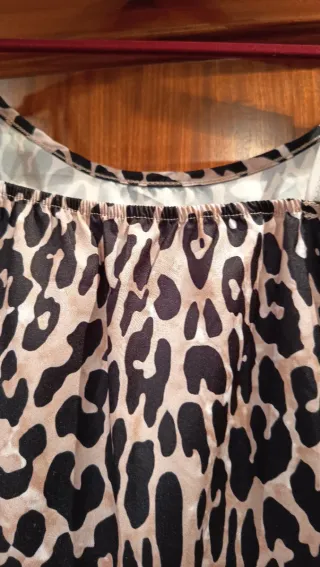 Top lencero leopardo. Tipo camisola