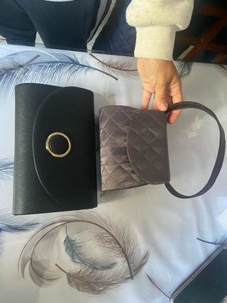 Lote Bolsos Negro y Gris