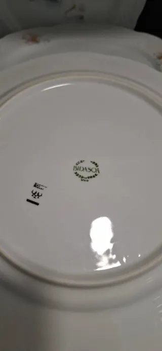 Platos llanos porcelana 30 cm florales