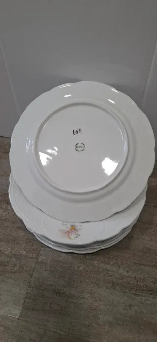 Platos llanos porcelana 30 cm florales