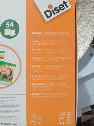 Juego de mesa Memo photo Diset