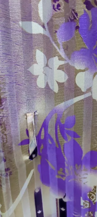 Camicia donna lunga fantasia viola M