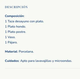 Vajilla Infantil Sargadelos Ailanto - En su caja