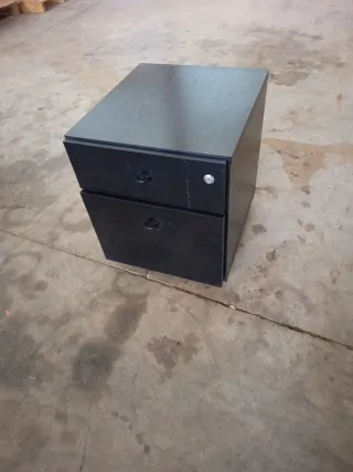 Cajonera archivador madera negra