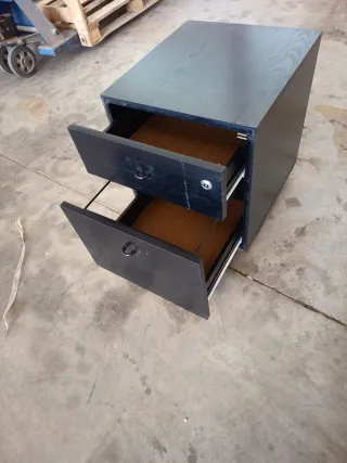 Cajonera archivador madera negra
