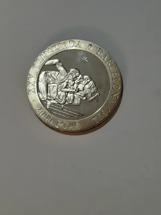 Monedas Juegos Olímpicos Barcelona 1992 Plata