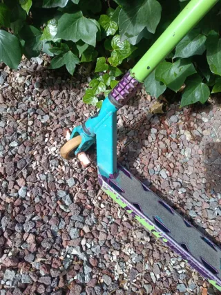 Patinete scooter freestyle verde y azul