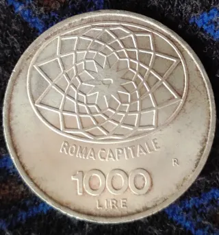 1000 Lire Argento Roma 1870-1970