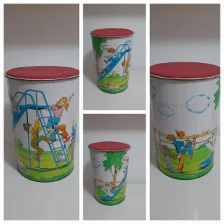 Contenitore vintage in latta