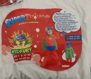 Disfraz SuperThings Rivals of Kaboom Kid Fury 4-5