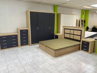Dormitorio Completo Marrón y Negro