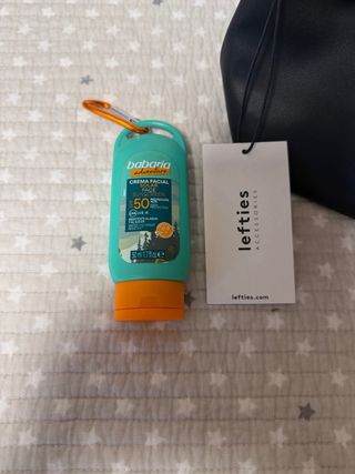 Neceser Lefties Negro + Crema Babaria SPF50