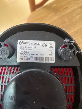 Licuadora Oster Roja 450W