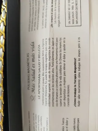 Pulsera Magnética Magno Salud Oro y Plata