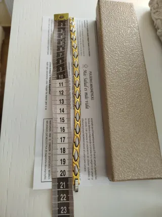 Pulsera Magnética Magno Salud Oro y Plata