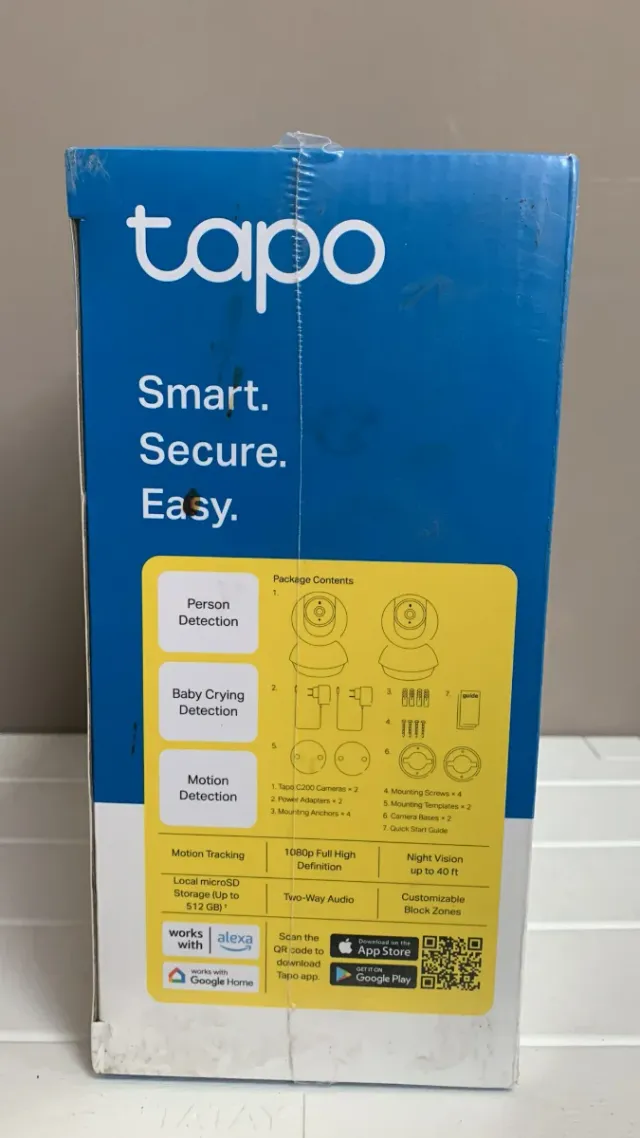 Tapo C200P2 - Cámara IP WiFi 360 (2 uds)