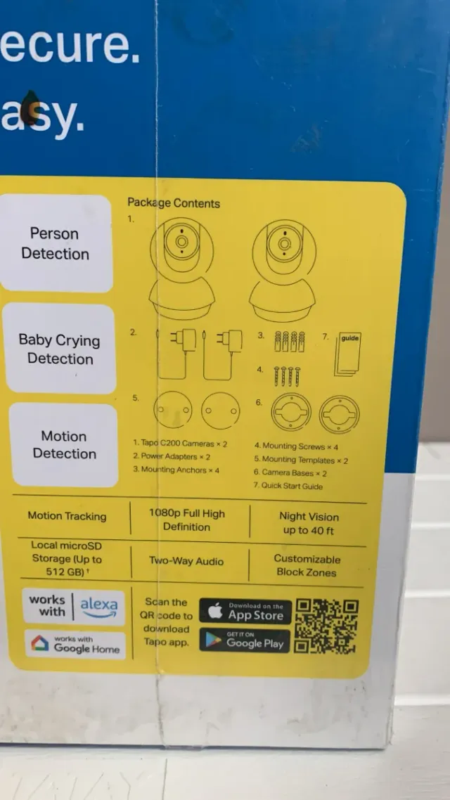 Tapo C200P2 - Cámara IP WiFi 360 (2 uds)