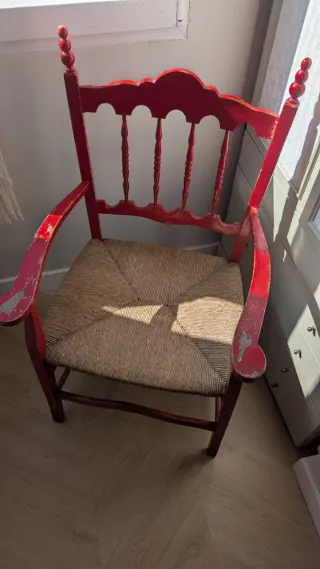 Sillón vintage Sevillano Rojo