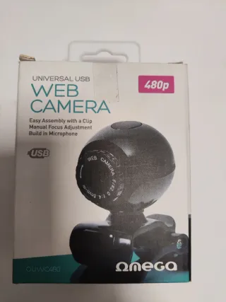 Webcam USB Omega 480p con Micrófono