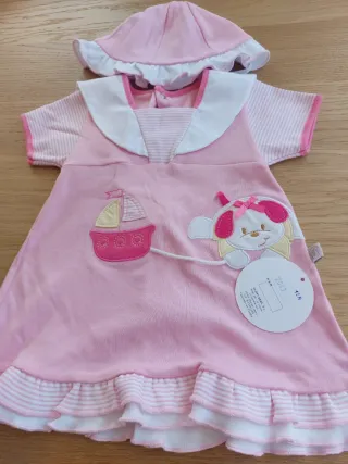 Vestido marinero bebé 12 meses