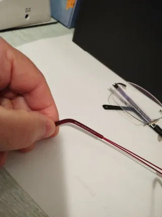 Gafas Piamonte Titanium Rojas y Plateadas