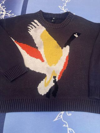 Jersey con estampado de pájaro