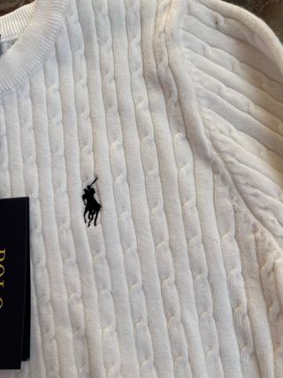 Jersey Polo Ralph Lauren Blanco Trenzado