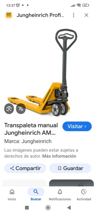Transpaleta manual Jungheinrich AM