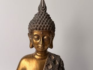 Figura Buda Decorativa Dorada (25 cm)
