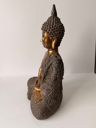 Figura Buda Decorativa Dorada (25 cm)