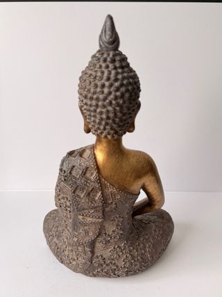 Figura Buda Decorativa Dorada (25 cm)