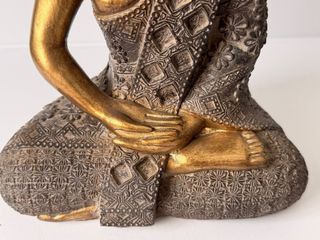 Figura Buda Decorativa Dorada (25 cm)