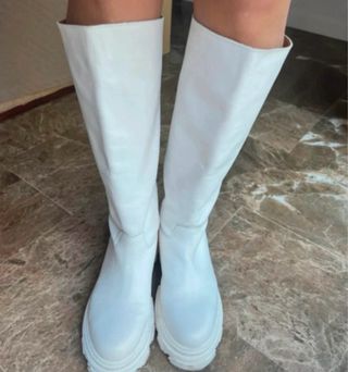 Stivali alti bianchi