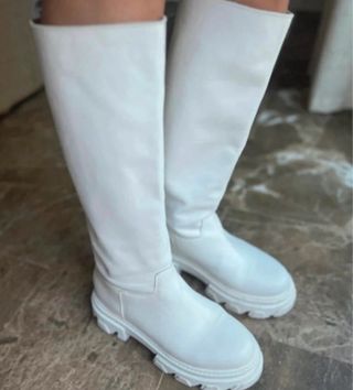 Stivali alti bianchi