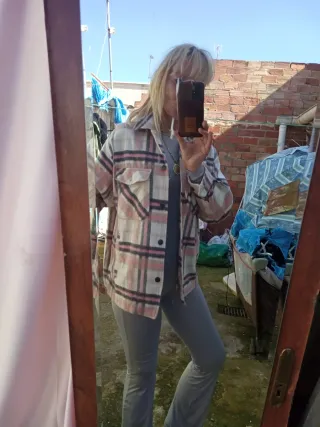 Camisa cuadros Zara chica Talla XS