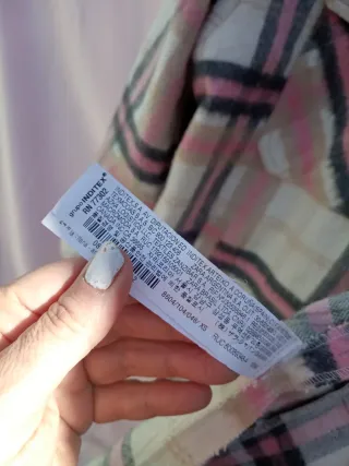 Camisa cuadros Zara chica Talla XS