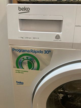 Lavadora Beko 7kg 1200rpm A+++