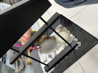 Statua Buddha Zen con Gong e Incensi