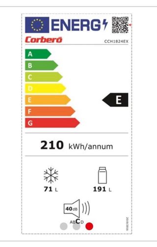 Nevera y Congelador Corberó Metal