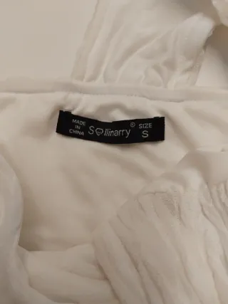 Camiseta tirante blanco talla S