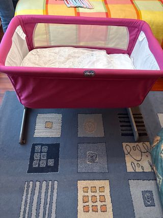 Cuna colecho Chicco rosa