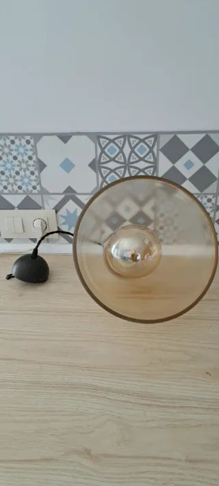 Lámpara vintage industrial con bombilla LED